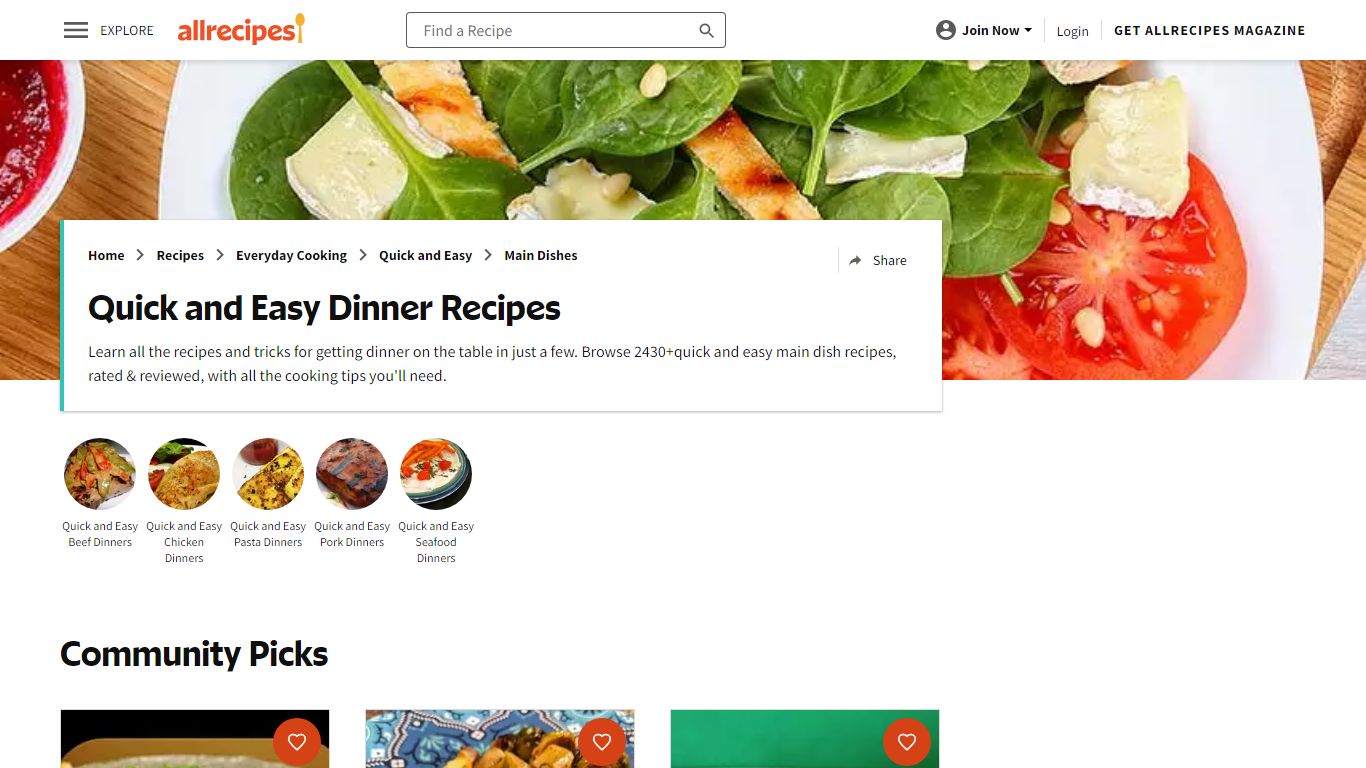 Quick and Easy Dinner Recipes | Allrecipes